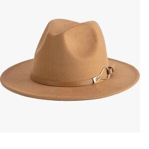 Women Wide Brim Fedora Floppy Hat